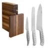 Tojiro 3 Piece Magnetic Block Set (Chef's, Paring & Bread Knife) -Kitchenknives Shop tojiro15 july 1