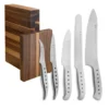 Tojiro 5 Piece Magnetic Block Set (Chef's, Paring, Peeling, Bread & Utility Knife) -Kitchenknives Shop tojiro19 july