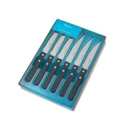 Robert Welch Trattoria Bright Steak Knife 6 Piece Set -Kitchenknives Shop trabr1012v6 trattoria 6pc steak knife set 2