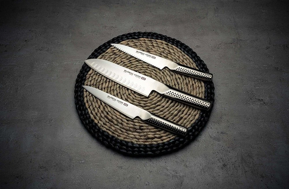 Global Ukon 13cm Scalloped Utility Knife (GUS-22) 8 Global Ukon 13cm Scalloped Utility Knife (GUS-22) - Image 6