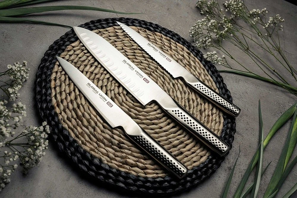 Global Ukon 13cm Scalloped Utility Knife (GUS-22) 11 Global Ukon 13cm Scalloped Utility Knife (GUS-22) - Image 9