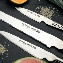 Global Ukon 15cm Utility Knife (GUS-24) -Kitchenknives Shop ukon lifestyle 27 gu 03 gus 24 guf 30 2
