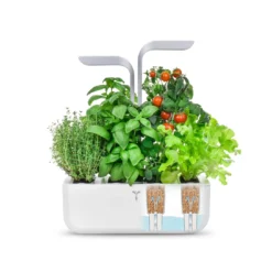 Veritable Classic - 4-Slot Smart Indoor Garden In Arctic White & Satin Silver -Kitchenknives Shop vg vpot sawas uk 7 3