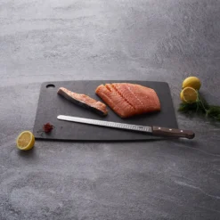 Victorinox Wood 25cm Carving/Slicing Knife With Rounded Tip & Serrated Edge (5423025) -Kitchenknives Shop victroinox wood ls salmon ls 1 1