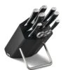 Wusthof Classic Ikon 8 Piece Knife Block - Black Ash (WT1090370805) -Kitchenknives Shop wt1090370805