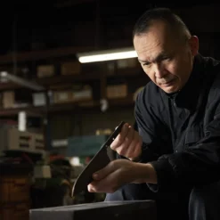 Minamoto Kotetsu 18cm Santoku By Yasuda Hamono (M100) 37 Minamoto Kotetsu 18cm Santoku By Yasuda Hamono (M100) -Kitchenknives Shop yasuda hamono ls feb23 8 1 2